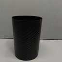 UUJOLY Plastic Small Trash Can Wastebasket, Garbage Container Basket for Bathrooms, Laundry Room, Kitchens, Offices, Kids Rooms, Dorms, (Black, 1.8 Gallon)