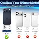 2 x 2 Pack for iPhone 17 Pro Max Camera Lens Protector Bling