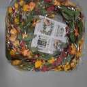 Artgar Fall Wreath, Fall Wreaths for Front Door, 24 in Fall Decor Floral Wreath, Door Wreaths for Front Door Outside All Season for Thanksgiving Home Indoor Outdoor Wall Decor (Red Orange Yellow)