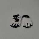 FitsT4 Sports Half Mitts MMA UFC Training Boxing Punch Bag Martial Arts Gloves (Large, White)
