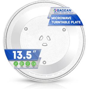 Microwave Plate Replacement 13.5 inch Fits WB39X10032 GE Microwave Turntable Plate - Exact Replacement Microwave Glass Plate For Better Reheating and Cooking - Spinning Dish Tray For Oven