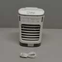 Portable Air Conditioners, SMLEGFT Evaporative Air Cooler with 3 Speeds & 2/4/6/8H Timer, 7 Color Light & 900ml Large Tank, Dual Mist Spray & Dual Icebox, Personal Air Conditioner for Bedroom Office