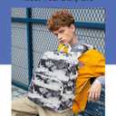 Caoroky knight 15.6 inch Laptop Backpack Women Men Waterproof Work Business Rucksack Anti Theft Travel Backpacks Causal Daypack Large School College Bookbag for Teens Girls Student-White