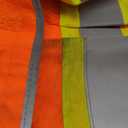 Dib Safety Reflective Vest Heavy Duty, High Visibility Two Tone Engineer Vest, Made with 3M Tape, Padded Collar, Retractable ID Pocket, Orange 2XL (XX-Large)