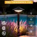 6 Pack Low Voltage Pathway Lights LED Garden Lights Warm White
