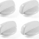 KIP 5F30 222D1140 WB03K10218 Stove Knobs Cooktop Replacement Parts for GE Range Cooktop Oven Knob White Plastic Gas Stove Knob GE JGB250DET2WW JGB280DEN2WW Surface Burner Control Stove Top Knobs 4 Pcs