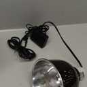 Reptile Heat Lamp Fixture with Dimming Thermostat - 5.5'' Light Dome with PID Thermostat, for Ceramic Heat Emitter & Basking Light Bulb, for Bearded Dragon, Snake, Tortoise, Lizard Tank Accessories200+ bought in past month