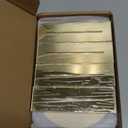 JOYIT Arch Wedding Table Numbers 1-10 with Stands  5" X 7" Acrylic Mirrored Gold Table Number Holders, Perfect for Wedding Receptions, Parties, Anniversaries, and Events (Gold White Font)