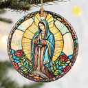 Christmas Ornament, Dodosky 2.8in Ceramic Religious Xmas Decor, Christmas Tree Ornaments, Xmas Decorations for Tree, Holiday Ornament, Christian Home Decor, Gift Ideas, Christian Gifts, Religious Gift