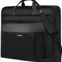 Garment Bag Travel Suit Bag for Men Large 40-Inch Carry on Garment Bag Up to 3 Suits for Business Trips,2 in 1 Hanging Suitcase Luggage Bags for Travel,Foldable Carry On Bag Fits 15.6Inch Laptop,Black