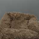 Heated Cat Beds for Indoor Cats and Small Dogs, 24'' Heated Pet Bed with Timer and Temp Adjustable, Cozy Fluffy Round Calming Pet Beds Removable Washable Cover USB Electric Warm Cat Bed- Camel