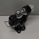 Buyers Products BH152516 15 Ton Combination Hitch, 2-5/16 Inch Ball Hitch & Pintle Hook, 30,000 lbs MGTW, Forged Steel Trailer Hitch for Trucks, Tow Hitch Receiver, Heavy Duty Towing Accessories