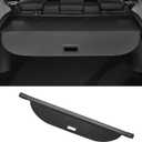 Motoforti Car Trunk Retractable Cargo Cover for Acura RDX 2013-2018 Rear Trunk Parcel Shelf Luggage Security Shield Shade, Canvas, Carbon Fiber Black