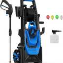 Pressure Washer, 4800 MAX-PSI Power Washer with 4 Connect Nozzles, High Pressure Cleaning Machine with Foam Cannon for Cars/Patio/Garage/Home Cleaning (Blue)