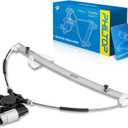 PHILTOP 748-083 Front Left Driver Side Power Window Regulator with Motor Compatible with 2006-2010 2012-2013 Mazda 5 Replace OE# G22C5958XC, 748083, C23559590B, C23559590A (2 Pins)