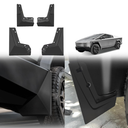 BestEvMod Upgrade Mud Flaps Splash Guards Compatible with Tesla Cybertruck 2026 2025 2024 Splash Fender OEM Style ABS Winter Sediment Dirt Protection Set of 4 No Need to Drill Full Cover