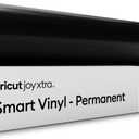 Cricut Smart Permanent Vinyl for Joy Xtra Machine, Black (9.5in x 6ft Roll)