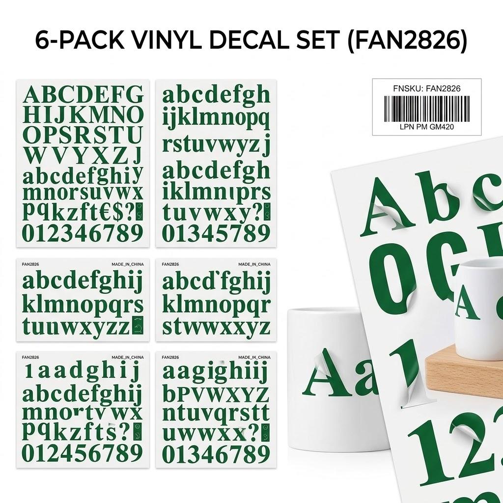Taobary 8 Sets 536 Pcs Vinyl Letter Number Stickers, 1 Inch, Black
Self Adhesive Glitter Alphabet Waterproof Stick on Letters, Mailbox Door Sign Address Decor, Back to School, Scrapbook Crafts
