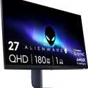 Alienware 27 Gaming Monitor - AW2725DM - 27-inch QHD 180Hz 1ms Display, IPS, NVIDIA G-SYNC, AMD Freesync, VESA AdaptiveSync.