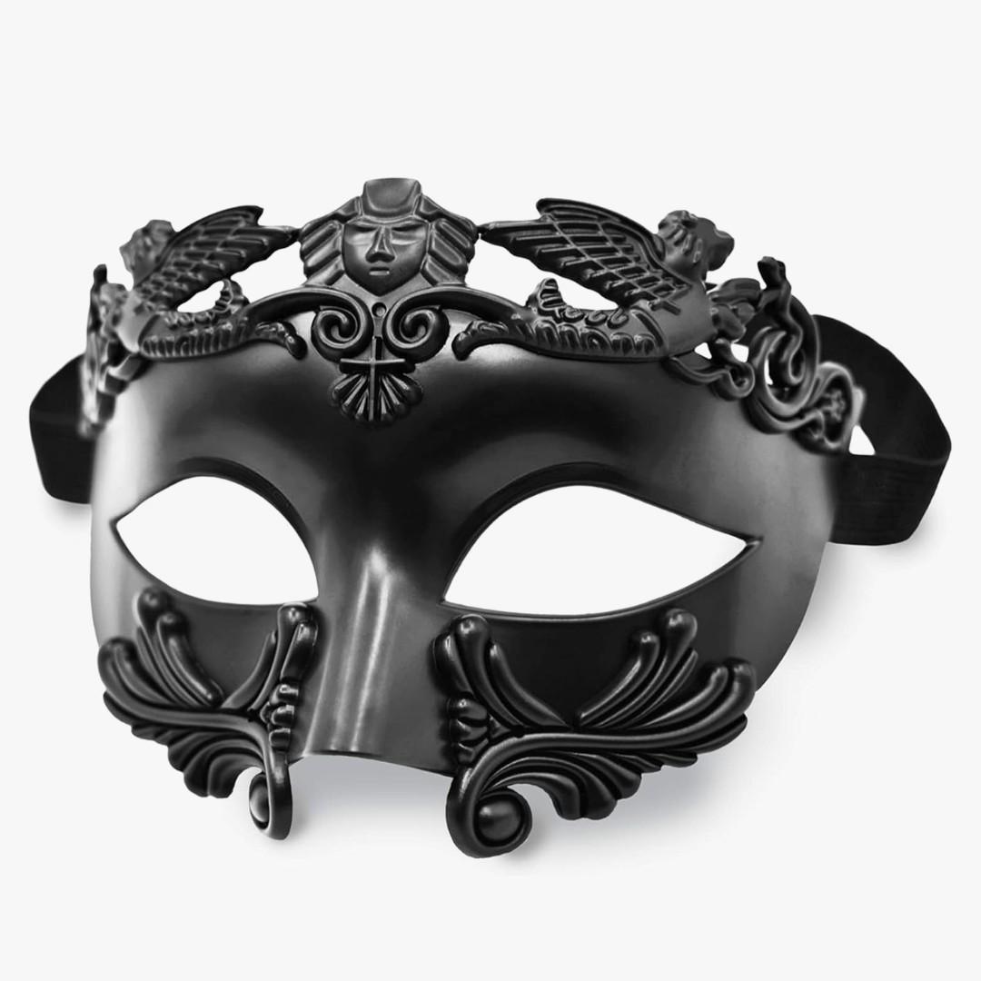 Masquerade Mask for Men - Roman Greek Mask - Venetian Half Face Mask for Mascarade Ball Mardi Gras Halloween Party