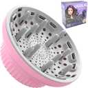 Hair Dryer Diffuser for Curly and Natural Wavy Hair,Universal Hair Diffuser,Hair Dryer Diffuser Attachment (Pink)