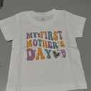 Habudda Baby Mother's Day T-Shirt Infant Bodysuit My 1st Mothers Day Baby Boy Girl Outfit Newborn Onesize Sleeve Tee, 0-2T, Soft Cotton