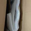 Athena Collection Bar Stool Set of 2, Round Counter Height Barstool Chair with Footrest for Kitchen Counter, Dining Room, Home Bar, Grey (Medium)