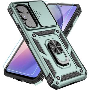 7 x SunStory for Samsung Galaxy A14 5G Phone Case with Kickstand,Green