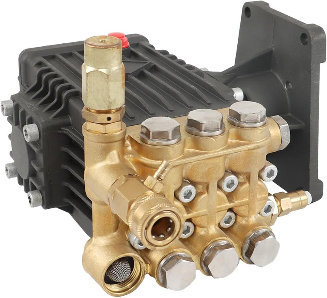 GXYWADY 4400 PSI 4 GPM 1-Inch Shaft Pressure Wash Pump Used to Help Clean Walls, Roads etc