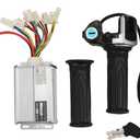 Speed Controller Throttle Grip, 36V 1000W Motor Brushed Speed Controller with Locking Battery Display Throttle Grip for Mini Bike
