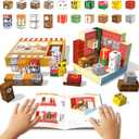 Multiple Styles Magnetic Blocks, Magnetic Cubes Travel Set Kids Ages 4-8 8-12, Magnet Building Blocks Sensory Montessori STEM Kids Toys for 3 4 5 6 7 8 Year Old Girls Birthday Gifts