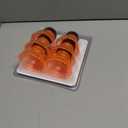 Reusable Soda Can Lids - 6-Pack Spill-Proof, Snap-On Covers for Freshness and Protection, Orange Can Toppers Set of 6