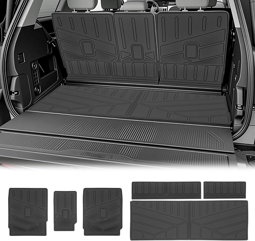 Cargo Mat Compatible with 2025-2026 Ford Expedition/Lincoln Navigator Cargo Liner Backrest Liner Seatback Protector for Expedition/Navigator Accessories(25-26 Expedition/Navigator)