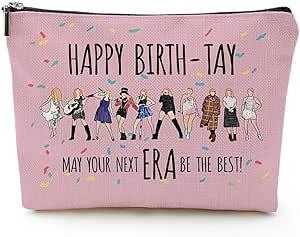 Singer Cosmetic Makeup Bag Music Album Lovers Gift Singer Concert Zipper Pouch Bag Singer Tour Merchandise, Multicoloured-1