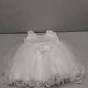 3M-3T Toddler Baby Girls Dresses Pageant Wedding Flower Girls Dress Formal Gowns Embroidered Lace Dress + Headwear, 18M