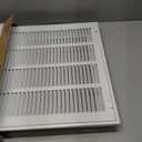 18" x 27.5" Inch (Outer Dimensions) White Air Vent Cover - Steel Return Air Grilles - for Ceiling and Sidewall - HVAC - with Insect Protection Screen (White)