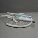 Farochy Shepherd Staff Bo Peep Staff, White Hook Canes with Blue Bowtie, Plastic Shepherd Crook Staff Bo Peep Costume Halloween Cosplay