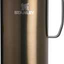 STANLEY Everyday Camp Mug | Drink Through Lid | Cup for Coffee, Tea and Drinks | Insulated Stainless Steel Coffee Mug | BPA-Free (24 Ounces, Gunshine Metal)