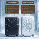 TILYMOL Expandable Luggage Sets 3 Piece, PP Hardside Suitcase Set with TSA