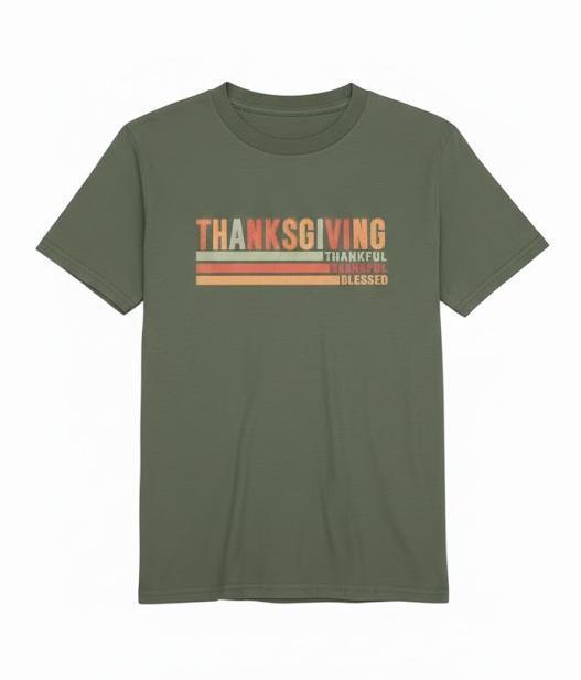 Thanksgiving T-Shirt Green S
