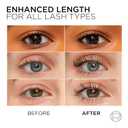 LOreal Paris Makeup Original Telescopic Mascara, Separating Mascara Volume and Length Formula, Washable, Blackest Black, 0.27 Fl Oz., 1 Count