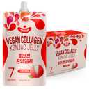 DELIEF Vegan Collagen Konjac Jelly (Lychee Flavor) 120g x 10 Packs – Low-Calorie Fruit Gel Snack, Gluten-Free, Plant-Based, 7 kcal per Pouch By 30 JUL 2027