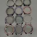 RICHONE [12-Pack] Sparkling Case Compatible with Samsung Galaxy Watch 6 44mm Screen Protector, Soft TPU Face Cover 2 Row 110* Rhinestones Full Protective Bumper Case (12 Mixed Colors, SM-R940)