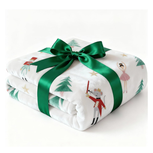 Ultra Soft Fleece Blanket Throw Size - Christmas Flannel Fleece Luxury Throw Blanket - Lightweight Throw for Couch, Bed, Chair - Warm & Breathable - Cozy Microplush Bedding - Christmas Print (Nutcracker Ballet)