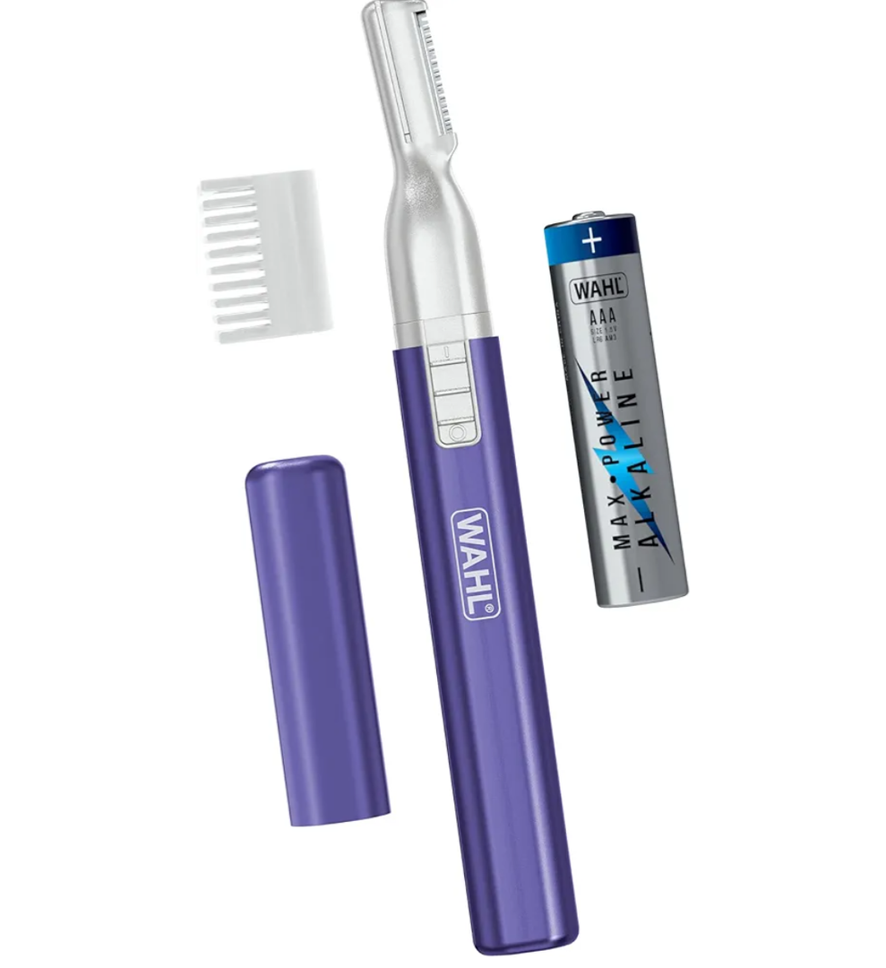 Pack Of 6 1004Wahl Clean & Confident Female Battery Pen Trimmer with Rinseable Blades for Eyebrows, Facial Hair, & Light Grooming- Hygienic Grooming & Easy Cleaning with Battery Included - Model 5640-1003917564019