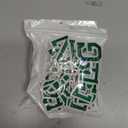 Chuyau 52PCS Iron on Letter Patches Green Letters A-Z Embroidered Applique Patches for Clothes Dress Hat Jackets Socks Jeans Bag Shoes, 2pack
