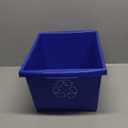 Storex 4 Gallon (15L) Recycle Bin, 14.8 x 7.87 x 11.25 Inches, Blue (61505A06C)
