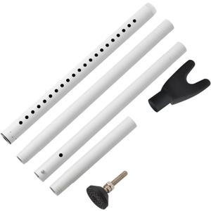 Compacts Door Security Rod Universals Rod for Apartment Doors Protecting Adjustable Extendable Stoppers (white set)