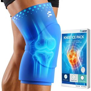 Knee Ice Pack Wrap Sleeve Thickened Core for Knee Pain, Targeted Swelling Relief During Recovery, Soft Flexible Gel, No Slip Compression Fit, Reusable Hot Cold Therapy for Post Activity, L