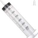 300mL Syringe for Liquid - Large Plastic Syringe with Tip Adapter for Scientific Labs, Oil Transfer, Plant Watering & Refilling